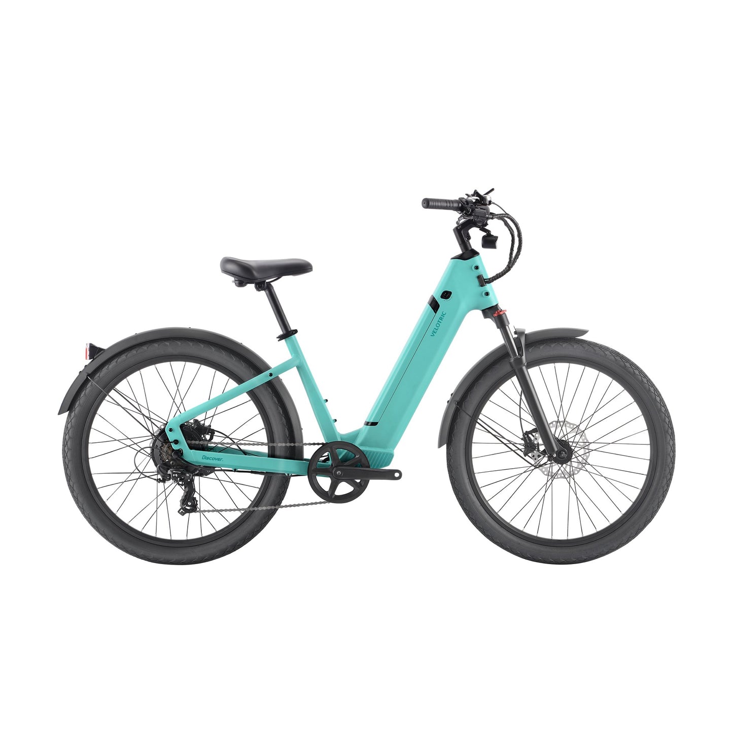 Velotric Discover 1 Step-Thru - Chain Reaction Bicycles - Cyan/