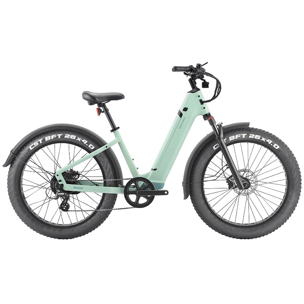 Velotric Nomad Step-Thru - Chain Reaction Bicycles - Spring Green/